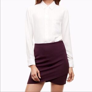 Aritzia Sunday Best Primrose Skirt in Plum Sz XS